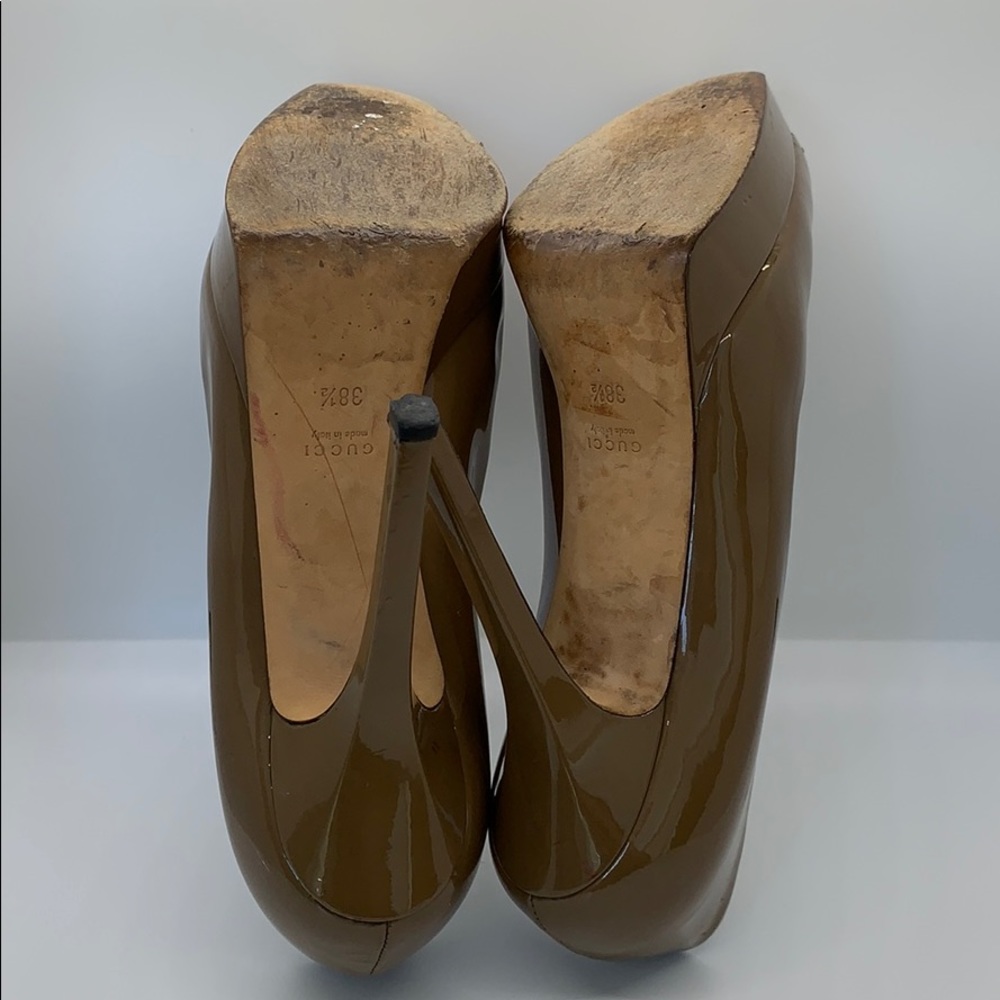 Gucci squared-toe platform pumps. - Picture 6 of 8